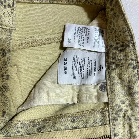 Ag Adriano Goldschmied The Vera Silk Phyton Fresh Sand Mini Skirt Size 2… - Picture 5 of 9